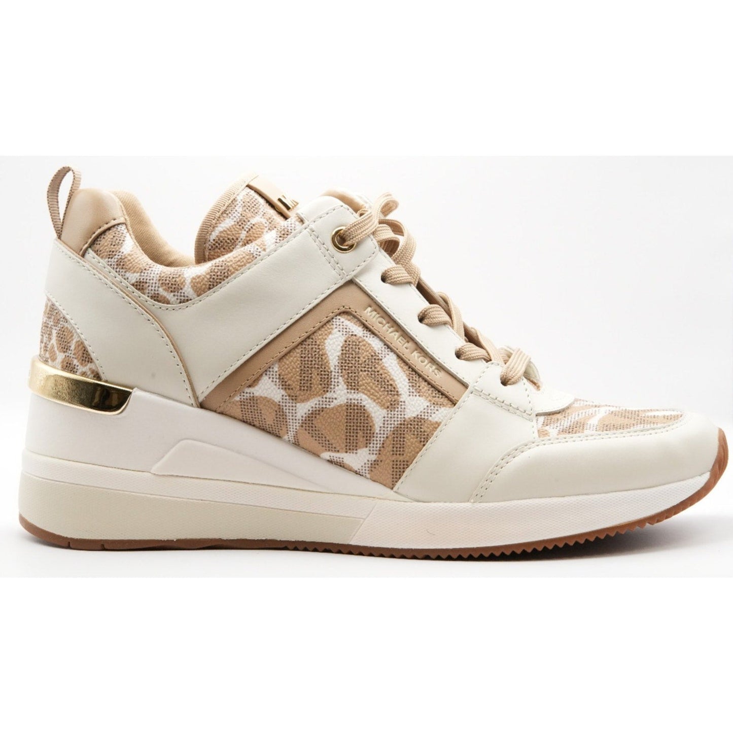 Michael Kors Georgie Trainer Shoes Womens Leopard signature 8.5 M Michael Kors