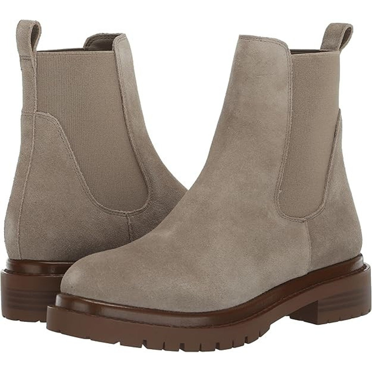 Steve Madden Women's Lysette Chelsea Boot Oatmeal Suede, Size 10 M