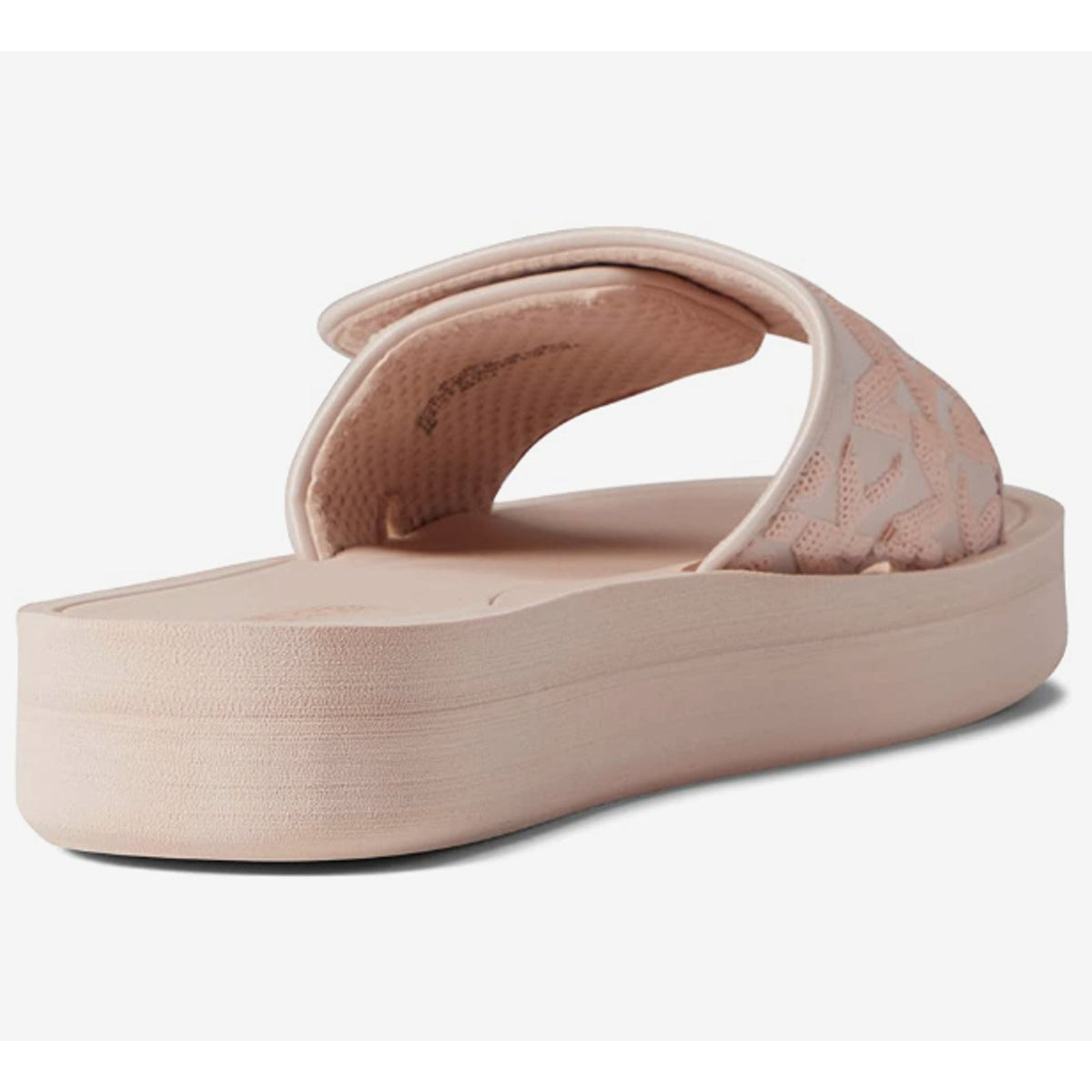 Michael Kors Signature Slides Flat Wedges Sandals Dusty Rose Soft Pink Size 9
