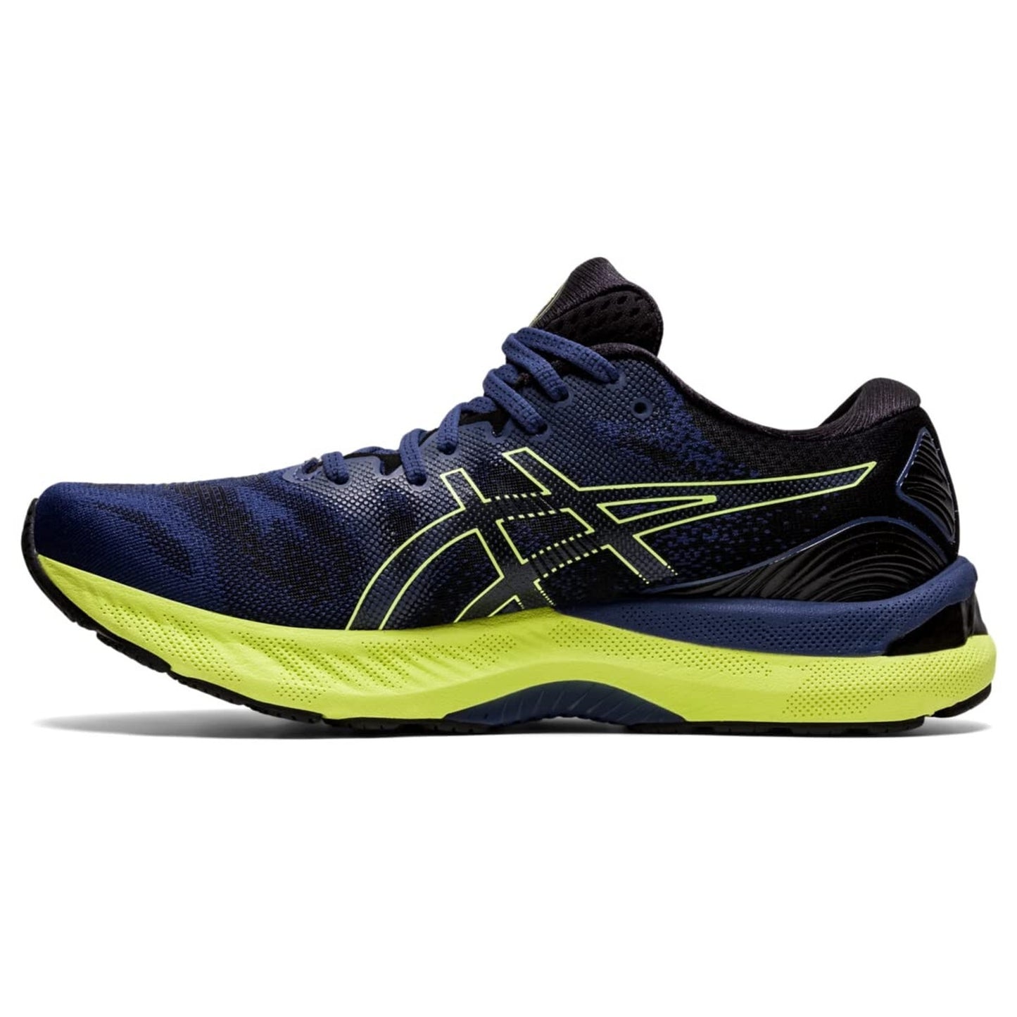ASICS Men Gel Nimbus 23 Running Shoes Thunder Blue/Glow Yellow 7 B