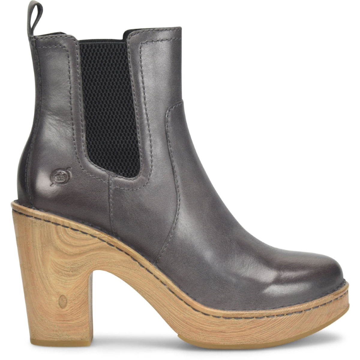Born Women's Channing Grafite grey Chelsea Boot - BR0051922 Size 8.5 M
