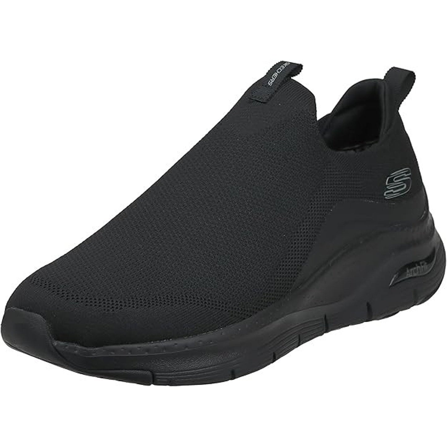 Skechers Women's Slip-on Arch Fit Keep It Up Sneaker Shoes Black Size 9 US SKECHERS