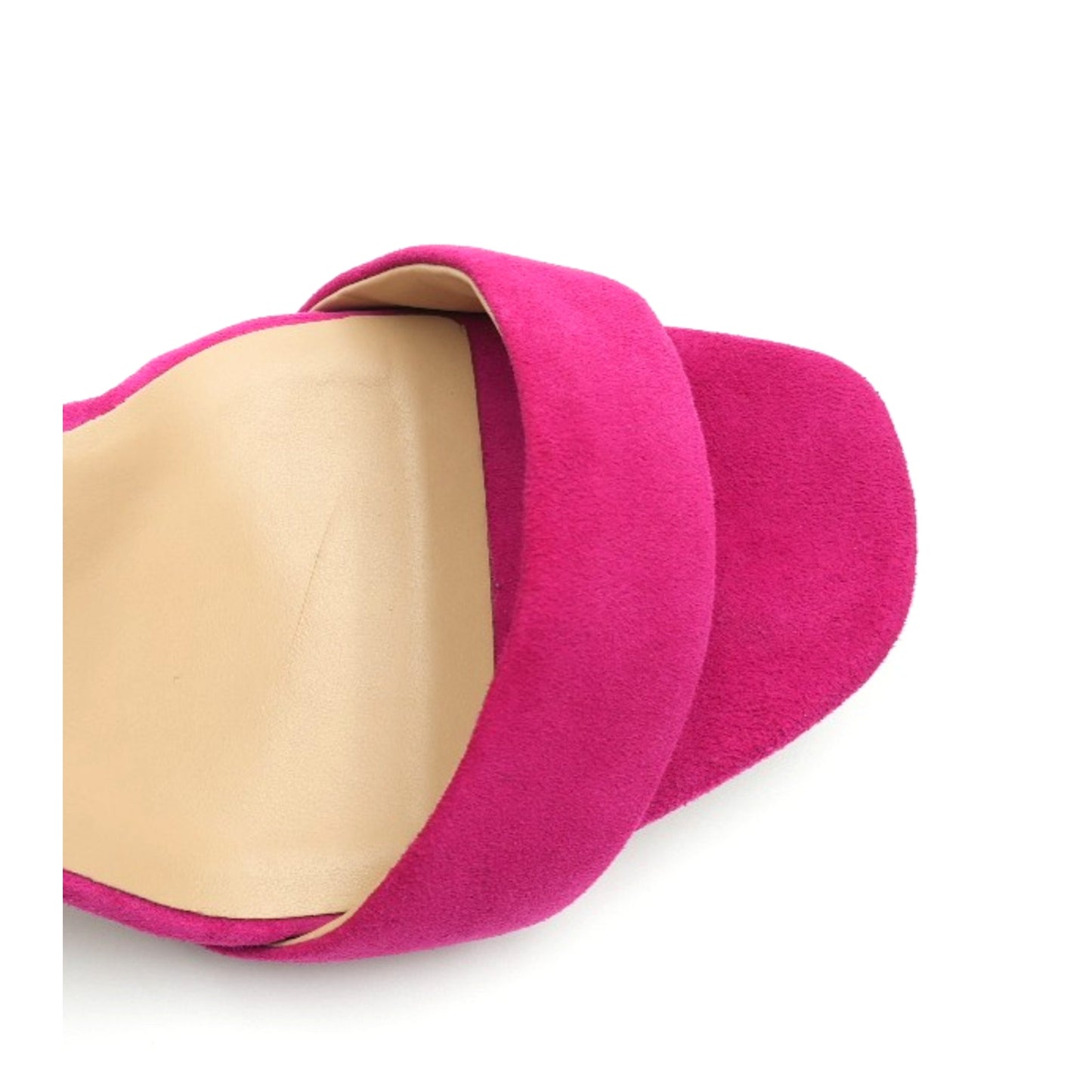 Stuart Weitzman Joy suede sandals in a Rose Pink color Size 9.5 Wide