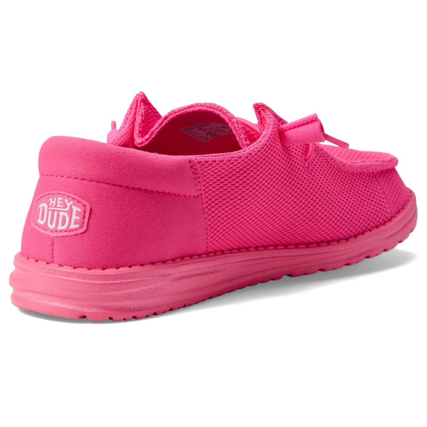HEYDUDE Wendy Funk Mono Slip on Shoes Electric Pink Men 10.5 / Women 12