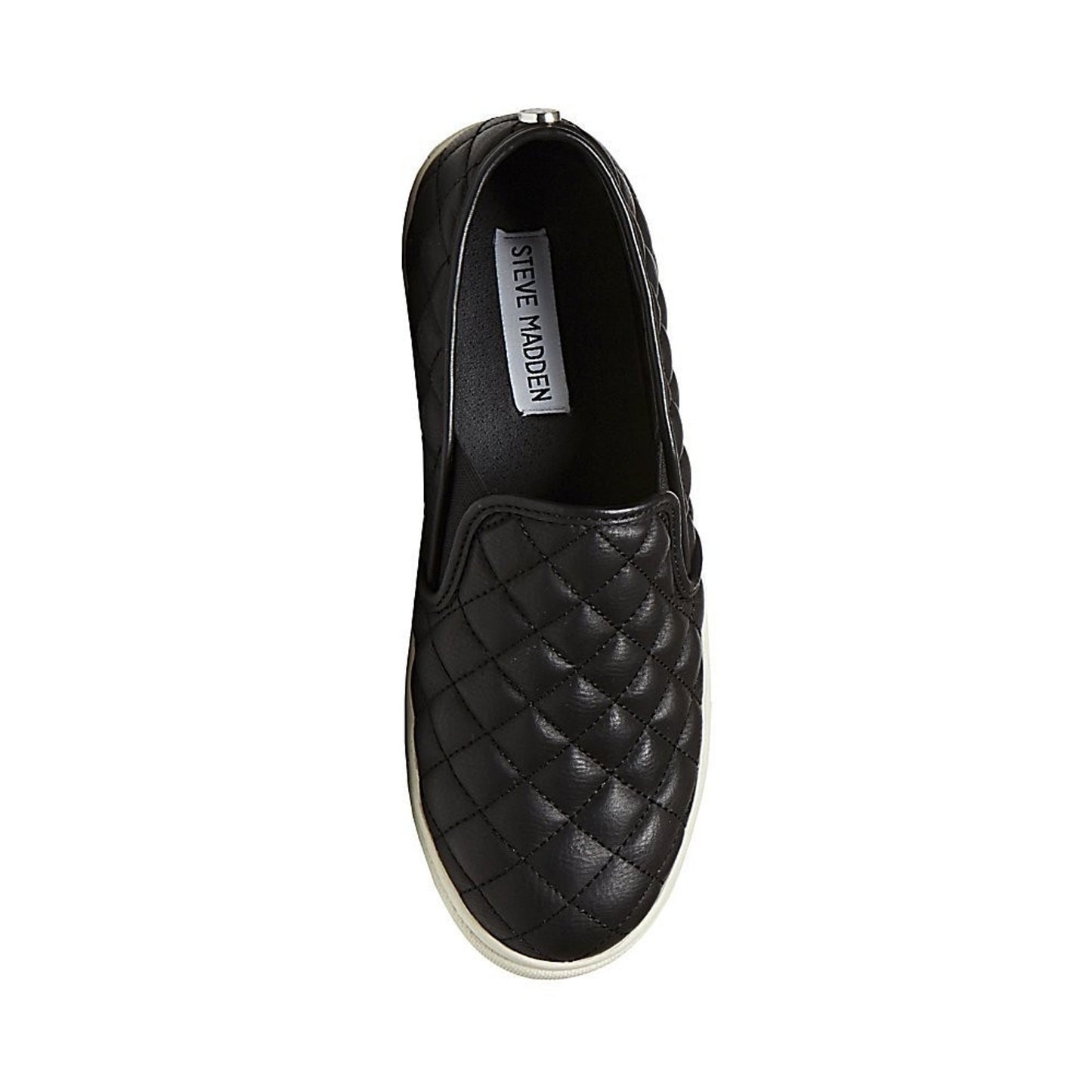 Steve Madden Women's Ecentrcq Slip-On Fashion Sneaker, Black, 9 US