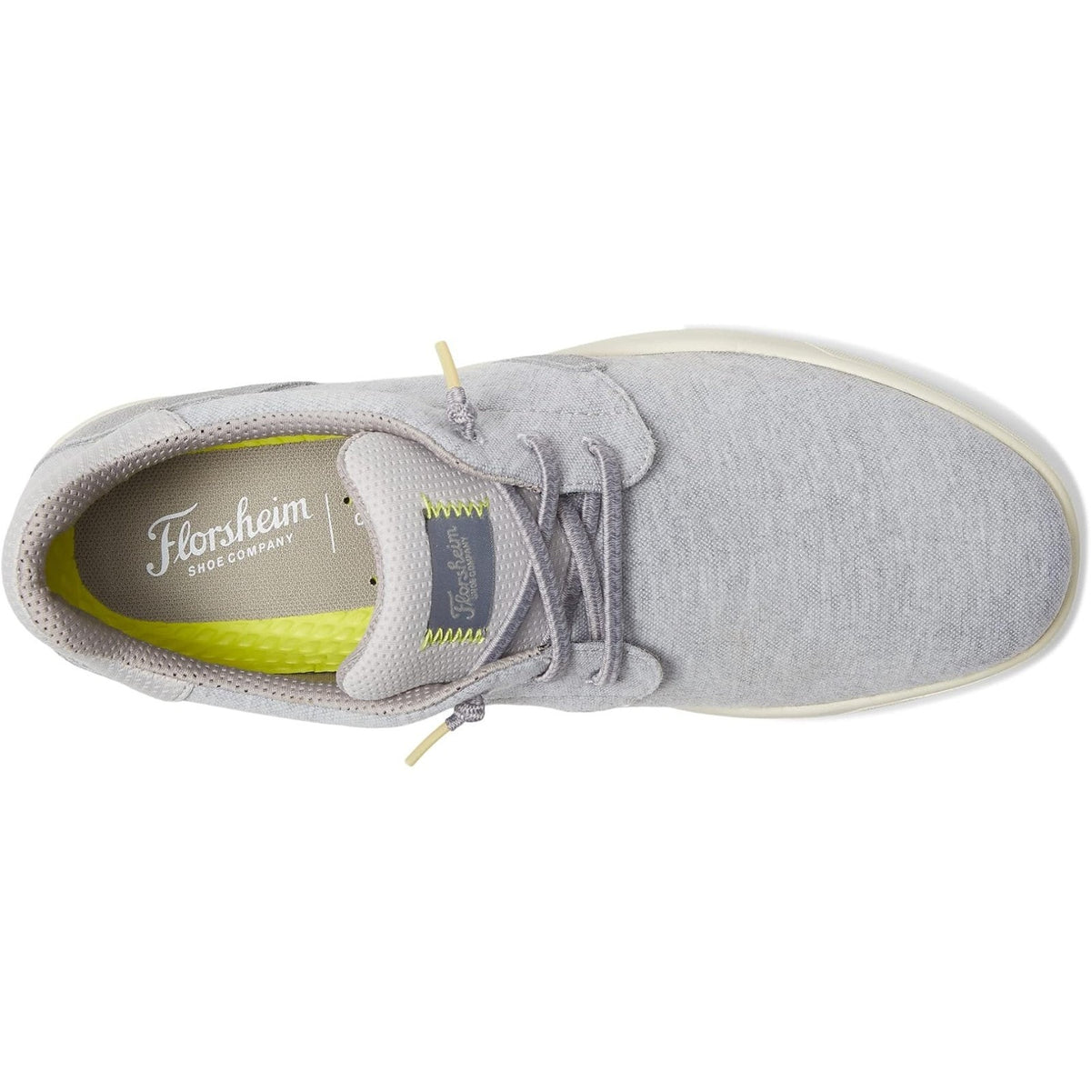 Florsheim Men's Crossover Canvas Plain Toe Slip On Sneaker Light Gray 8.5 M