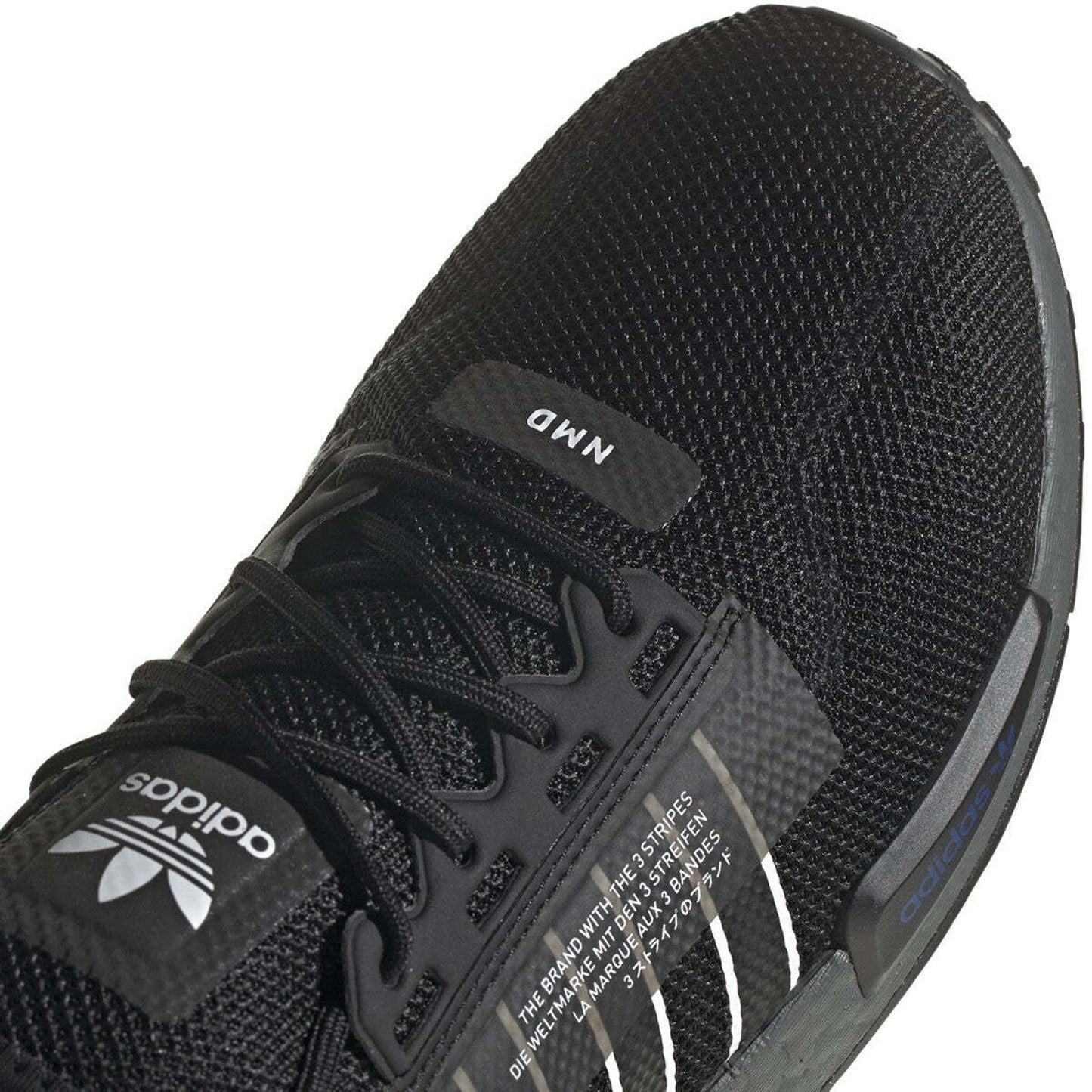 adidas NMD_R1.V2 Black Blue Red Low Top Textile Upper Athletic Sneaker 9 M