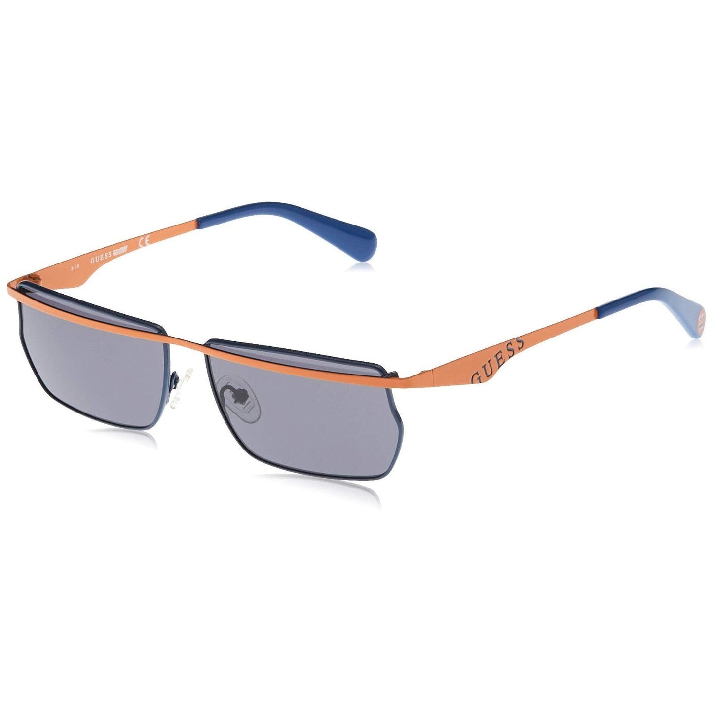 Guess GU8208 42A Blue Orange Metal Sunglasses Frame 57-14-140 Guess X JBalvin GUESS