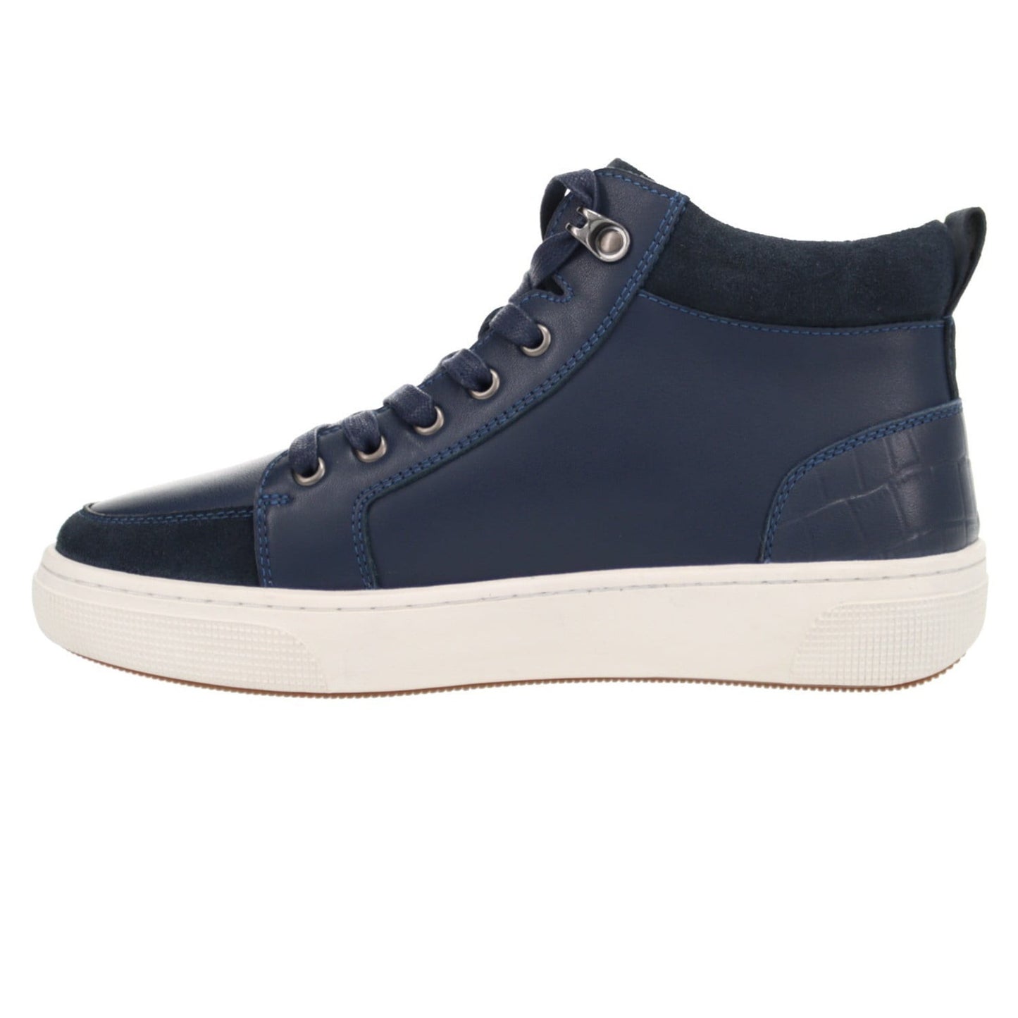 Propet Women's Kasia High-Top Side-Zip Sneaker Navy Leather - Size 9 M