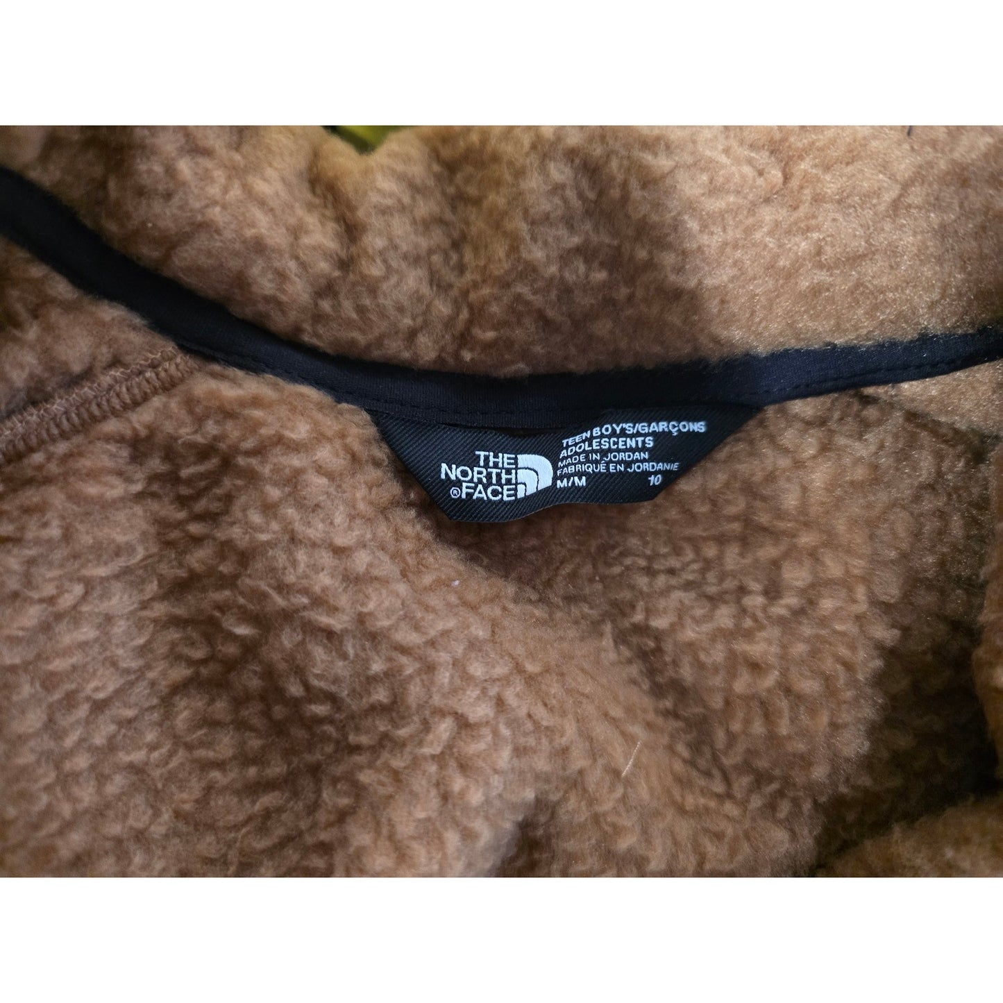 THE NORTH FACE Boy's Forrest Fleece Mashup Jacket Toasted Brown MD 10 Big Kid