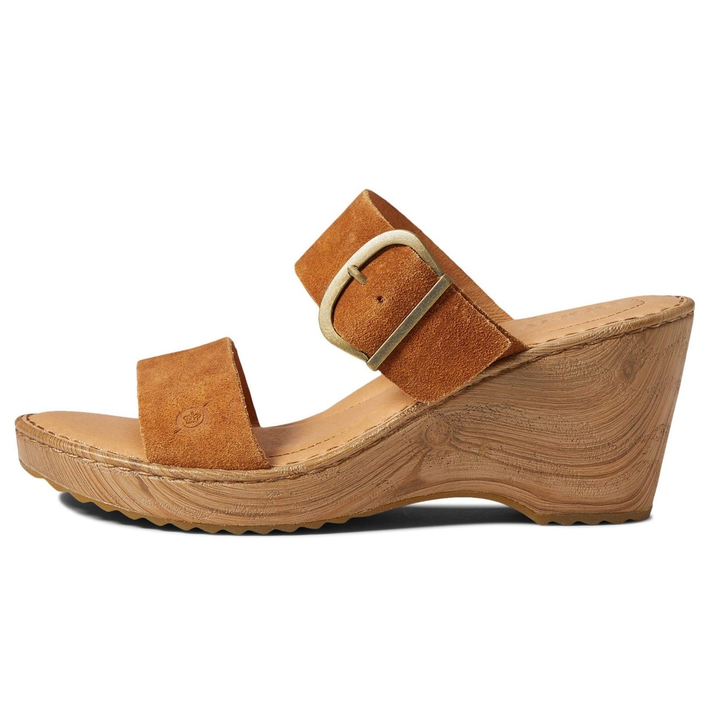 Born Emily Women's Size 11 Distressed Tan Leather Handcrafted Wedge Sandals 11 M