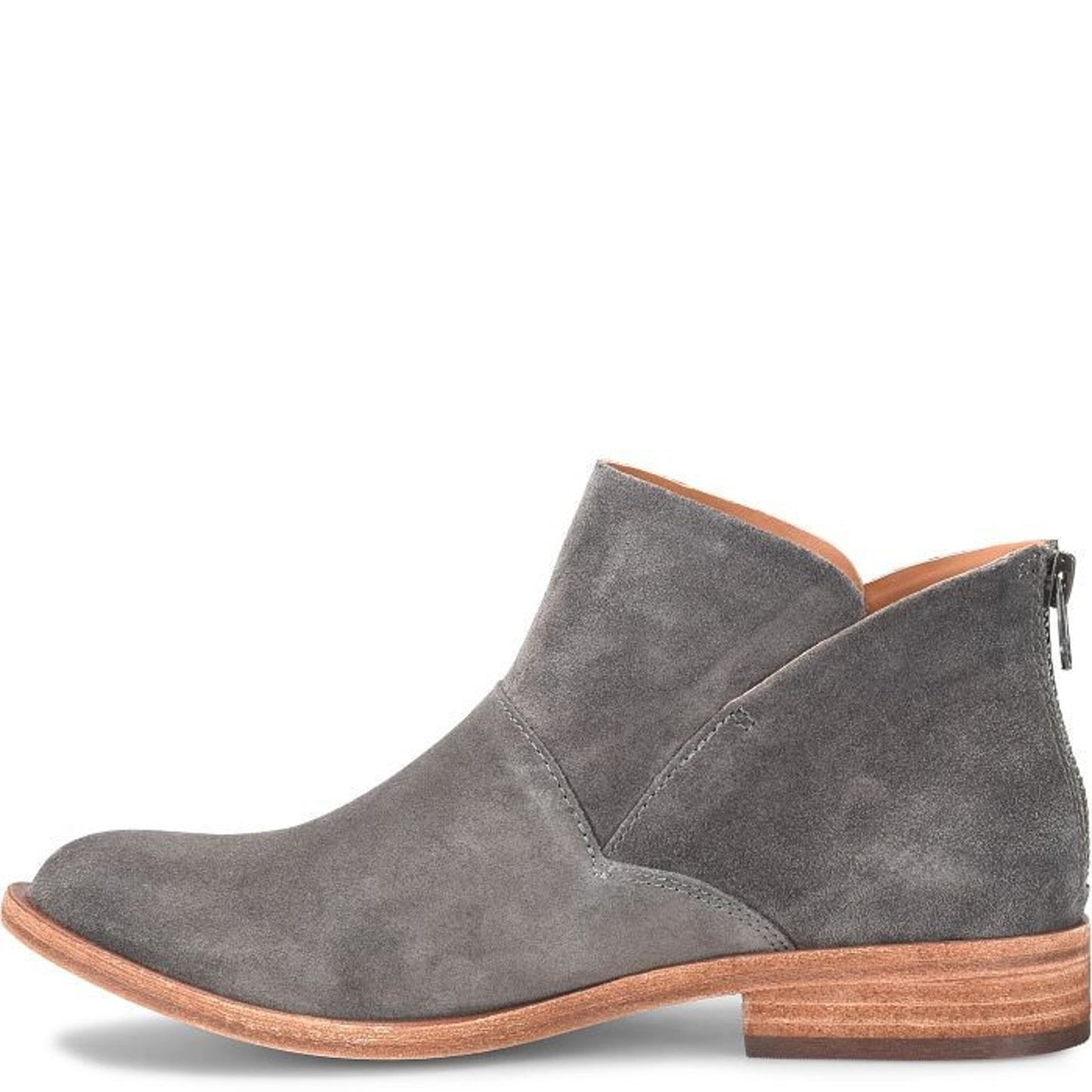 KORK-EASE Women's Ryder Ankle Boot Grey Suede, 7.5 M US