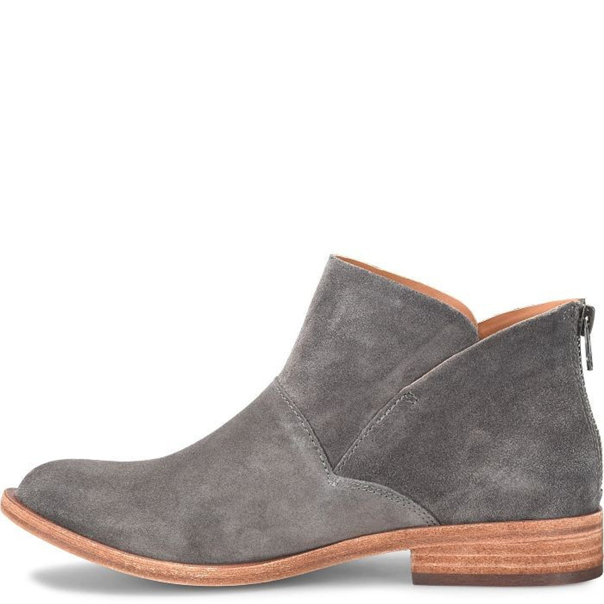 KORK-EASE Women's Ryder Ankle Boot Grey Suede, 7.5 M US