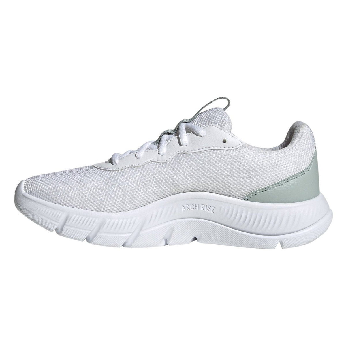 adidas Cloudfoam Flex Laces Women’s Everyday Wear Walking Shoe White 9 Wide Fit