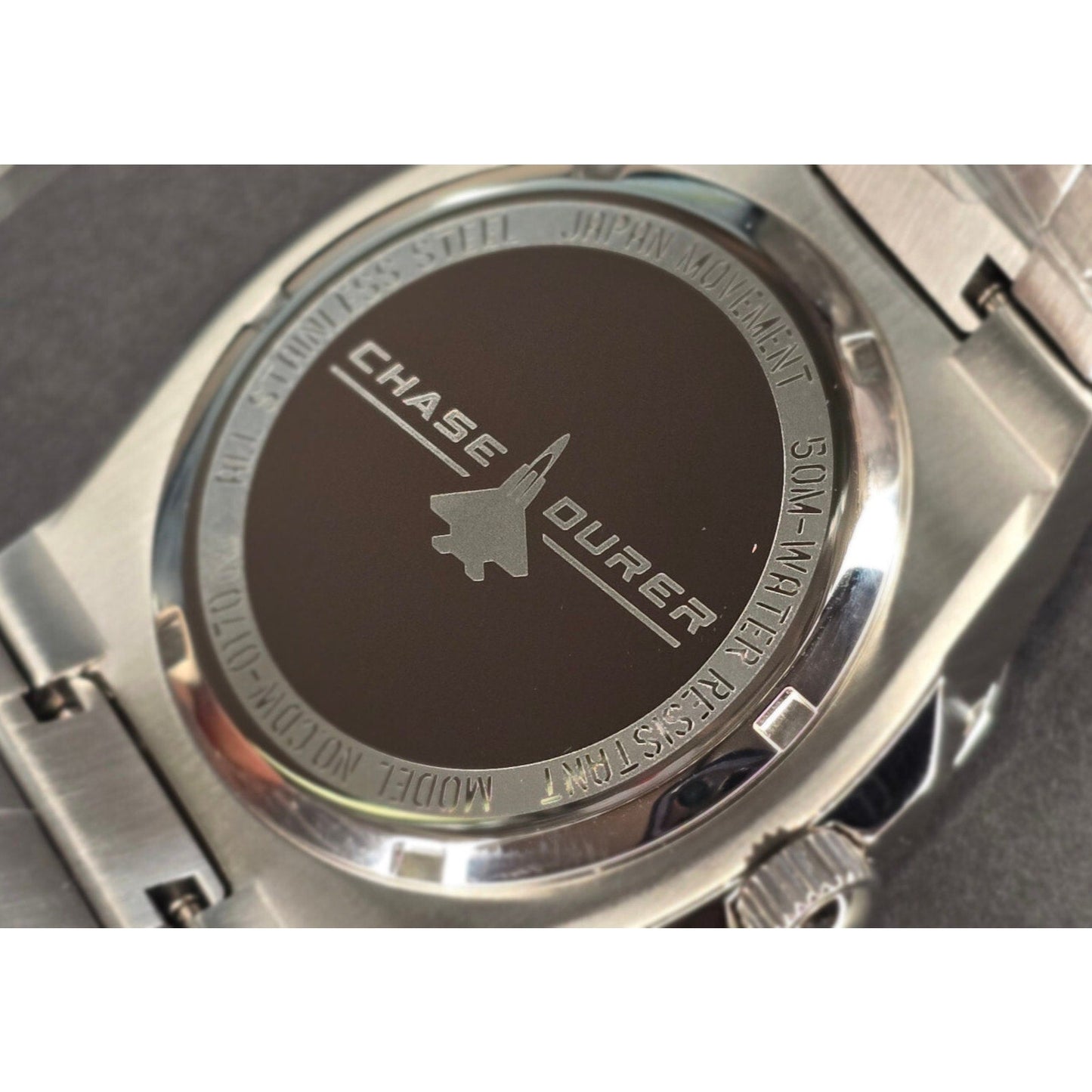 Chase Durer 41 mm Steel Tone Chronograph Mens Watch Stainless steel CHASE-DURER
