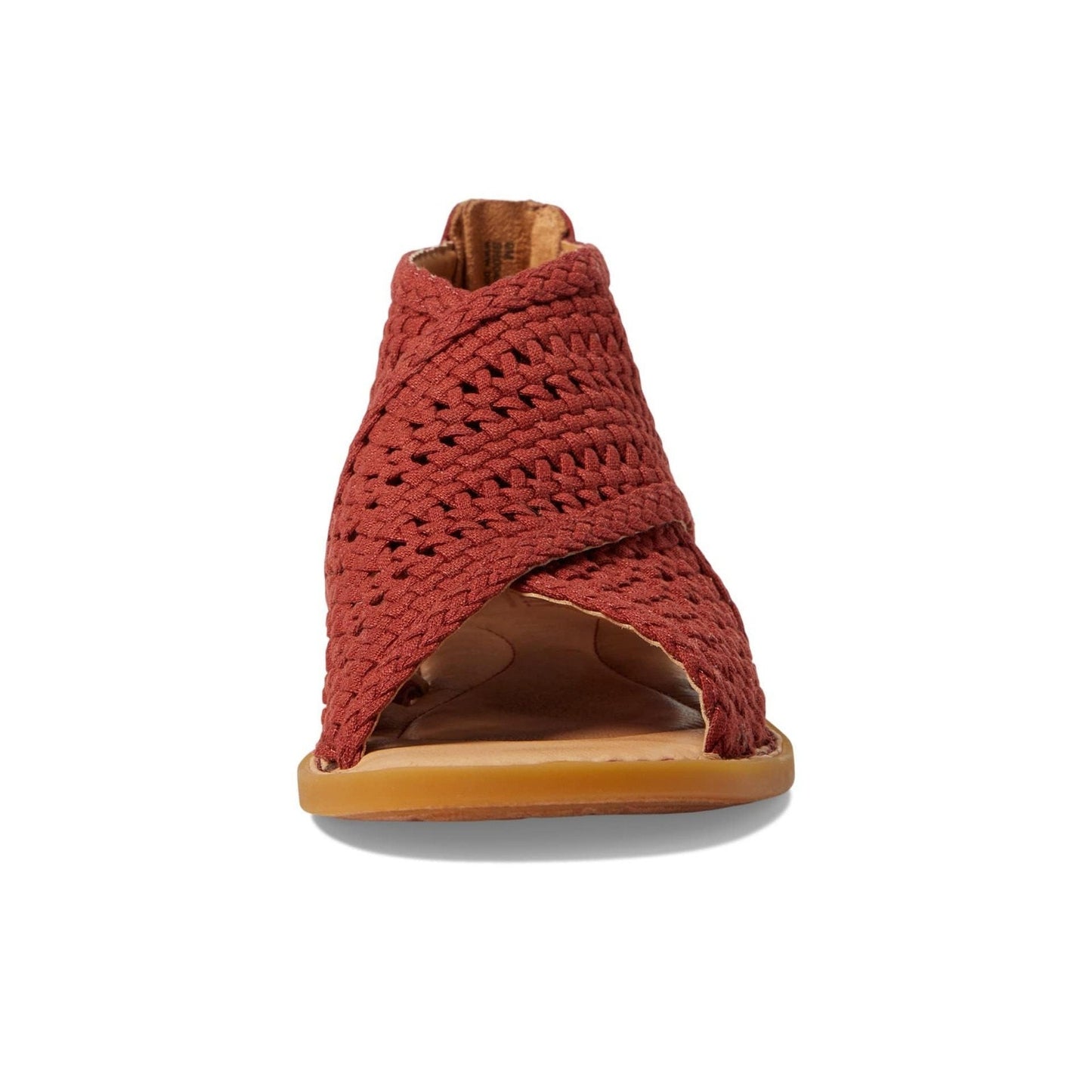 Born Womens Iwa Mac Cross-Front Sandals US 8 M EU 38.5 Rust Fabric