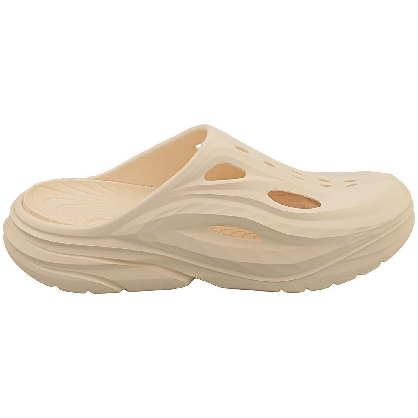 HOKA Ora Recovery Mule Vanilla Unisex Men's 7 Women's 9 Medium Slip-On Clog