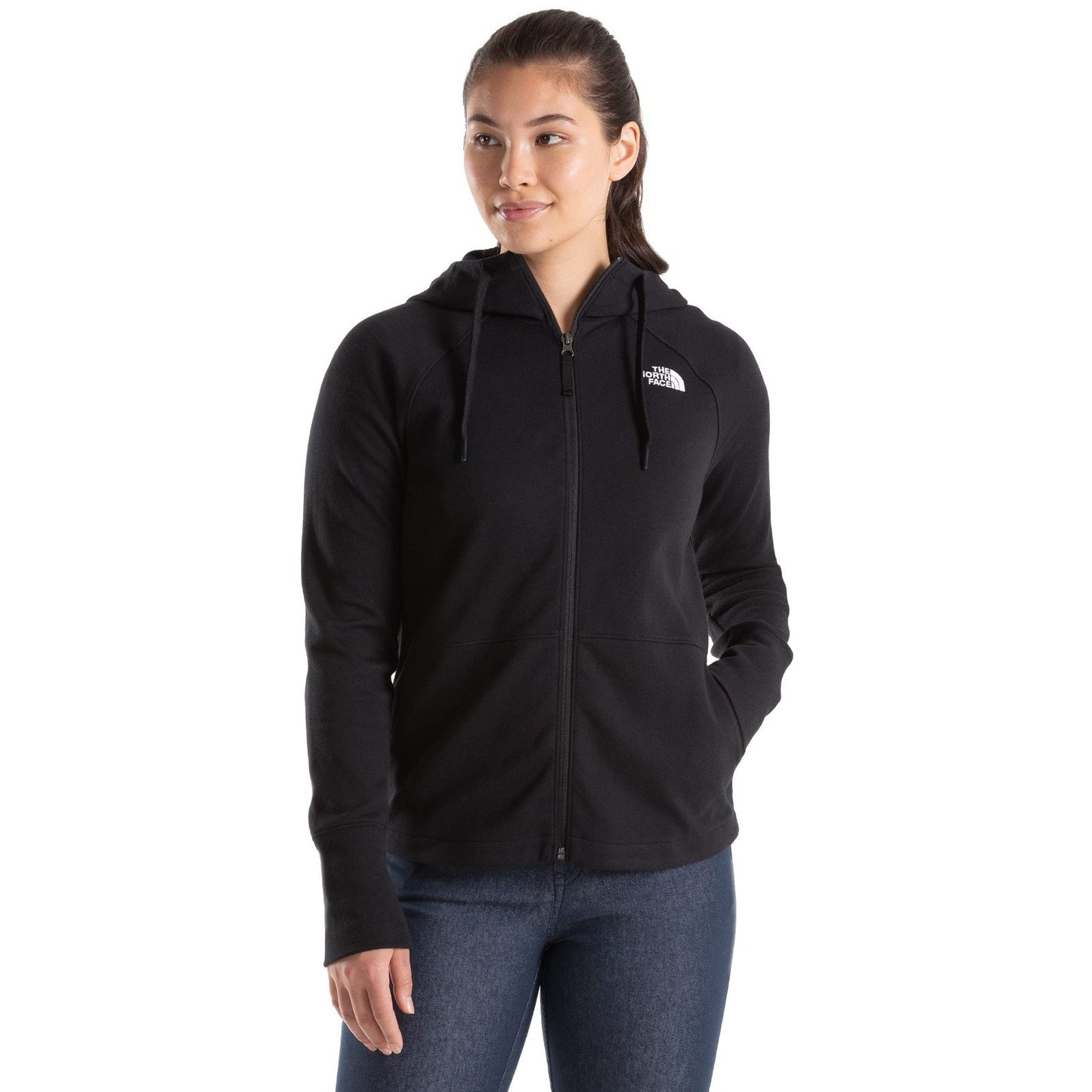 Womens The North Face Women's Eco Ridge Full Zip Hoody Jacket Coat Top SMALL