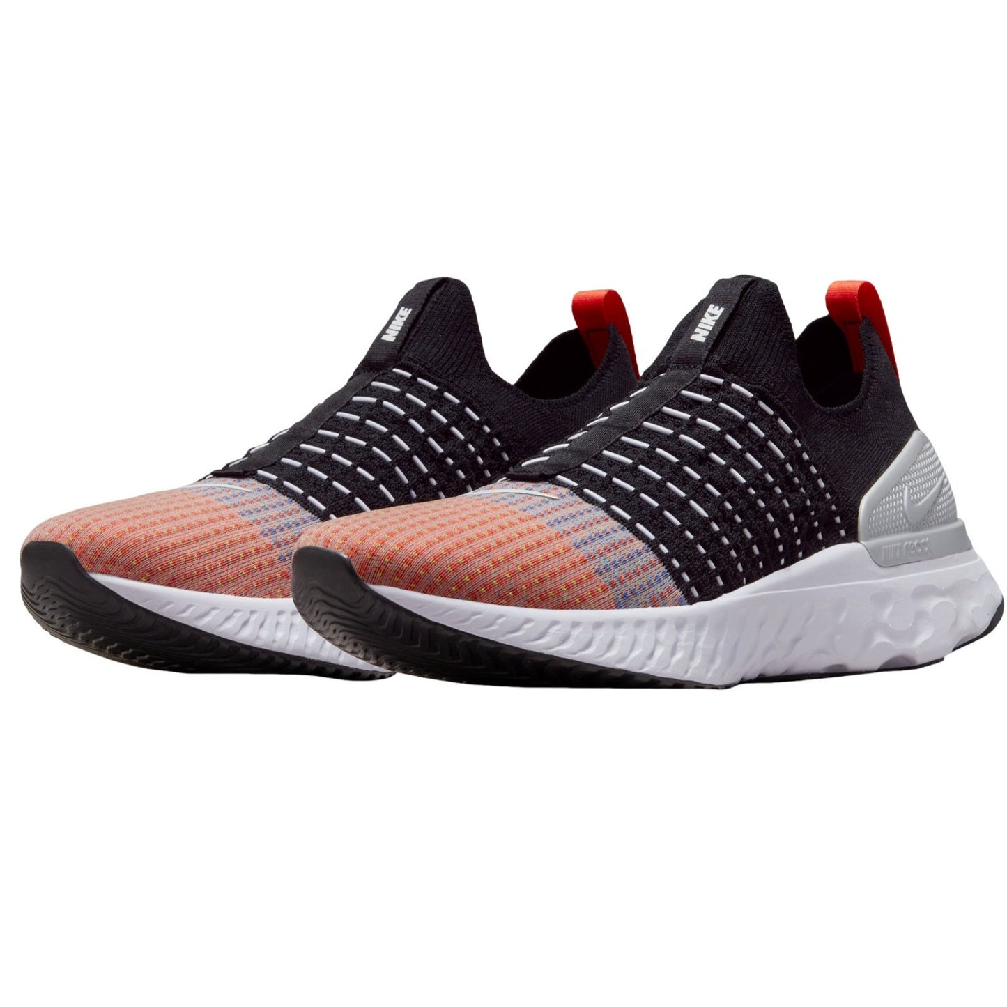 Nike React Phantom Run Flyknit 2 Men's Running Shoes Black Team Orange 12 M