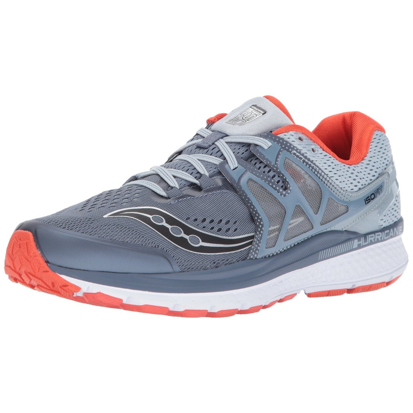 Saucony Hurricane ISO 3 Shoes Mens 9.5 Running Gray Everun Training Sneakers