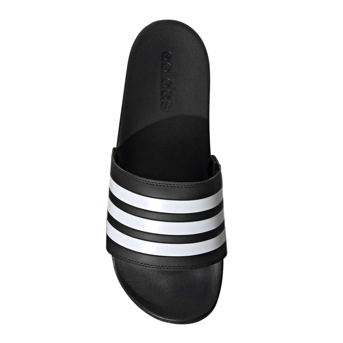 adidas Adilette Comfort Cloudfoam Slides Sandals black white Men 6 WMN 7