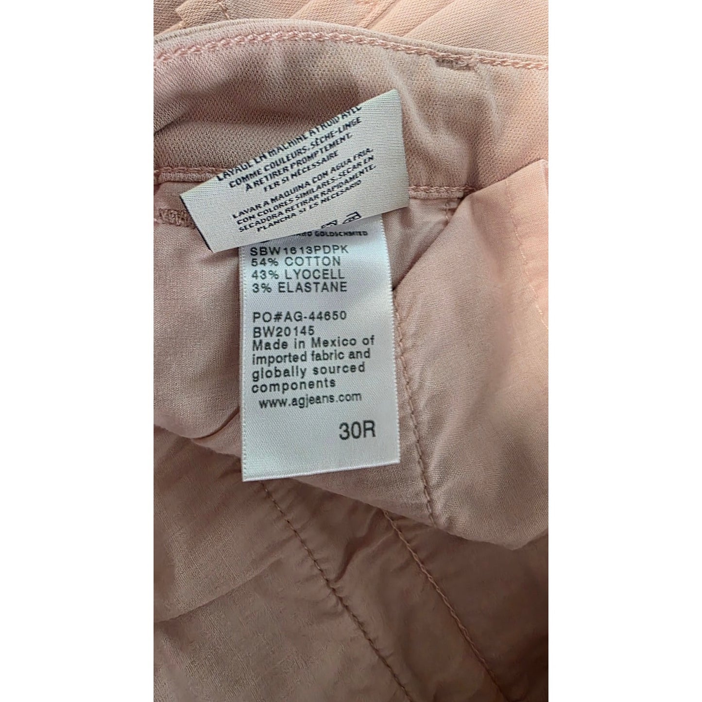 AG Adriano Women’s The Legging Ankle Super Skinny Jeans Peaked Pink Denim 30