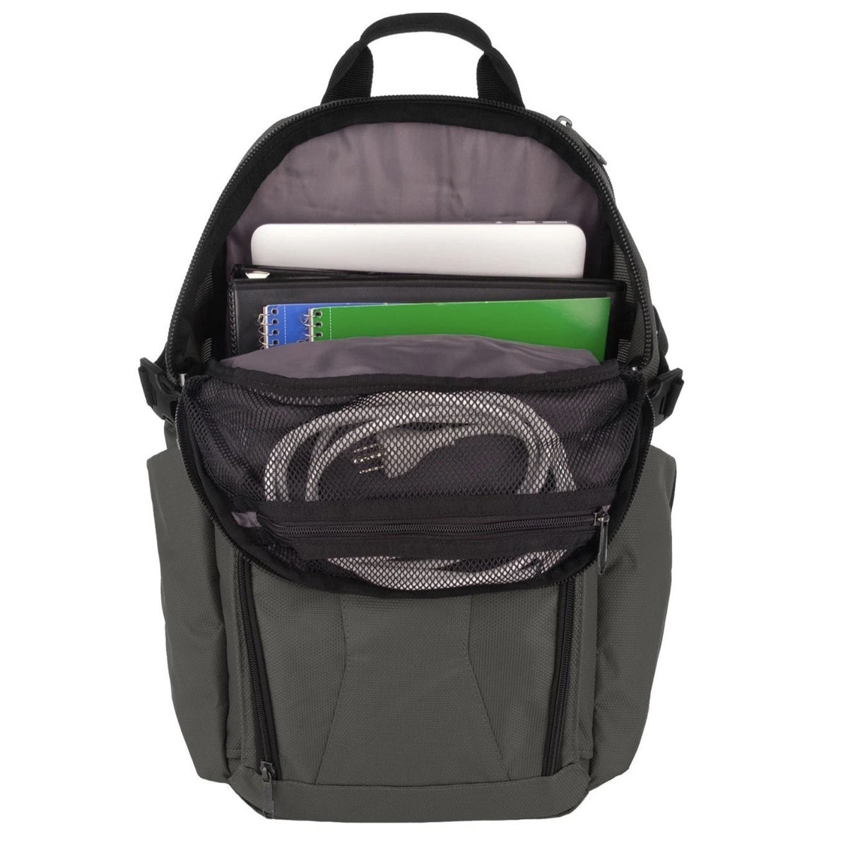 WOLVERINE unisex adult 33L Cargo Pro Backpack Gunmetal 17" laptop 18 x 12x10