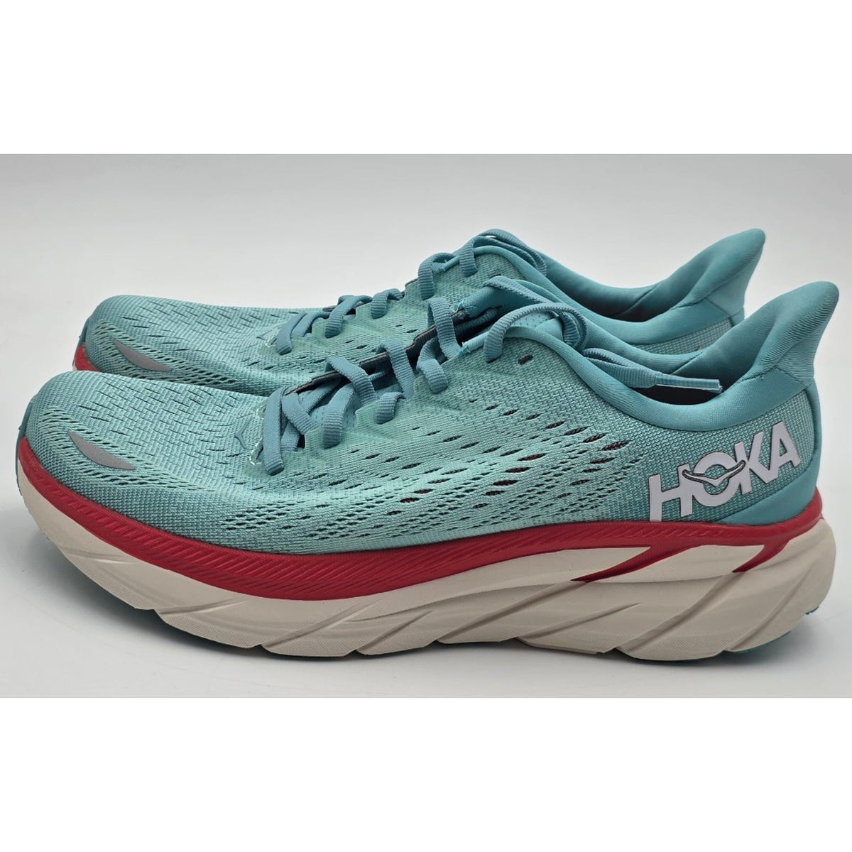 Hoka Clifton 8 Women's Running Shoes Teal Size 8.5B