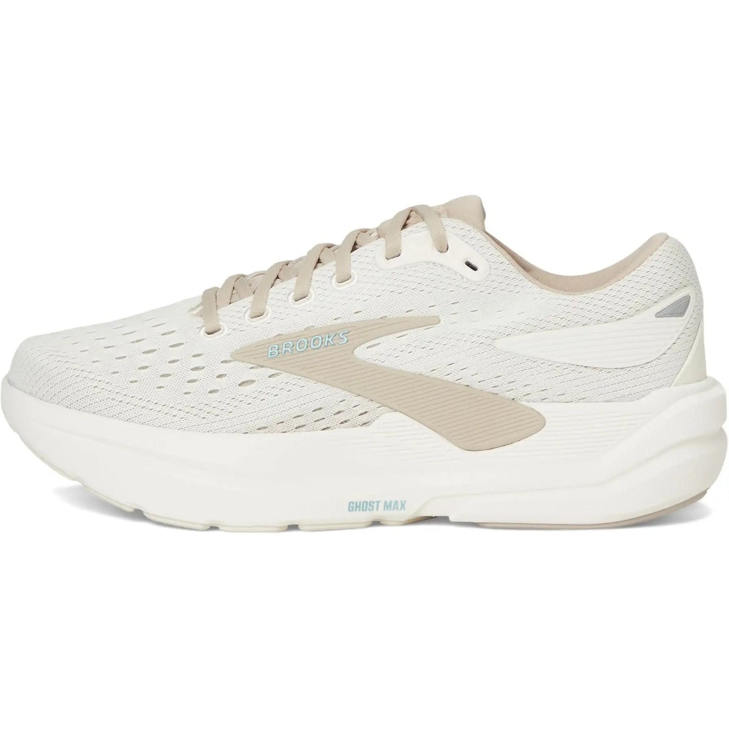 Brooks Ghost Max 3 Women Running Shoes Coconut/grey/blue Size: 11.5 Extra Wide