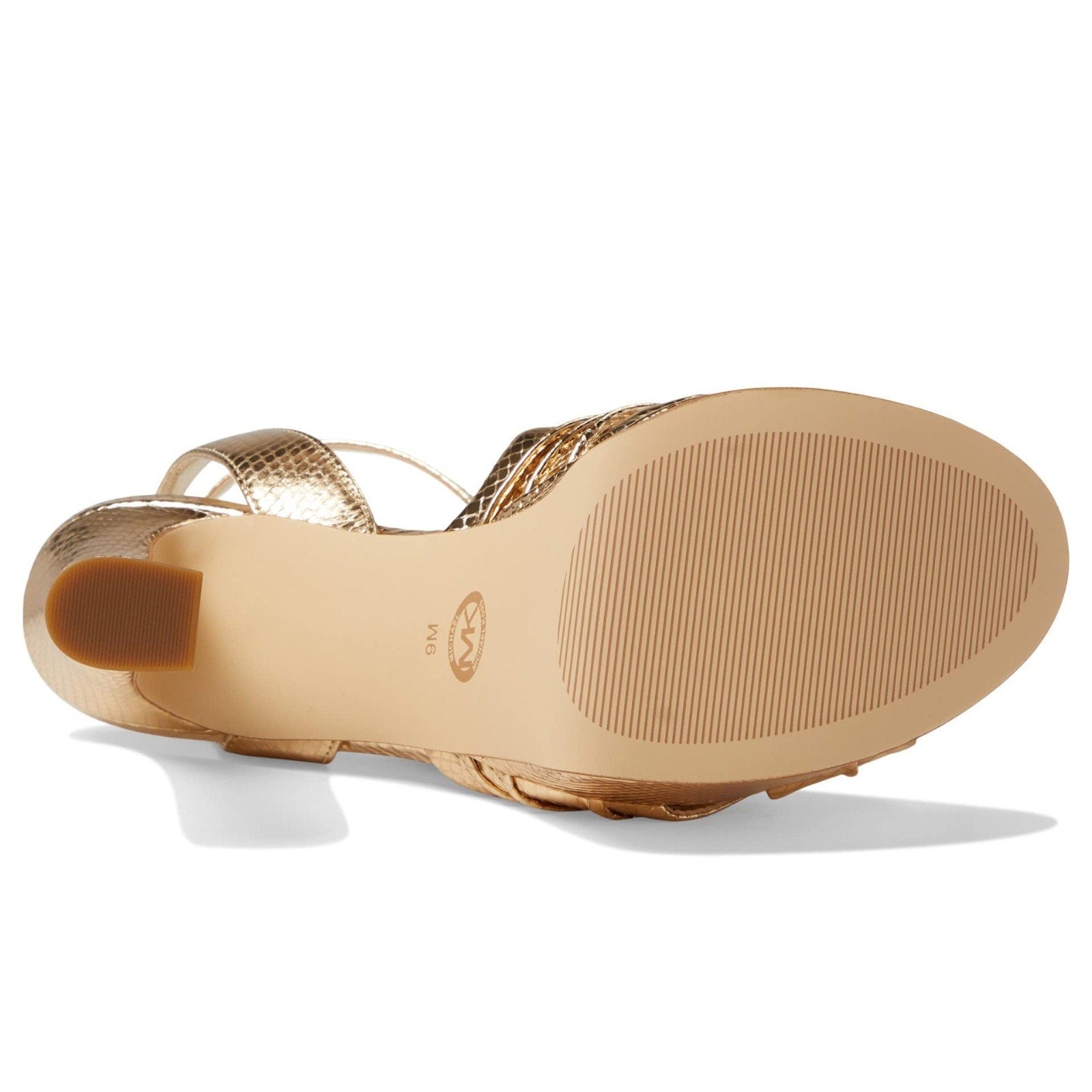Michael Kors Selena Women Platform Sandal Pale Gold High Heels Pumps Size 8.5 M Michael Kors