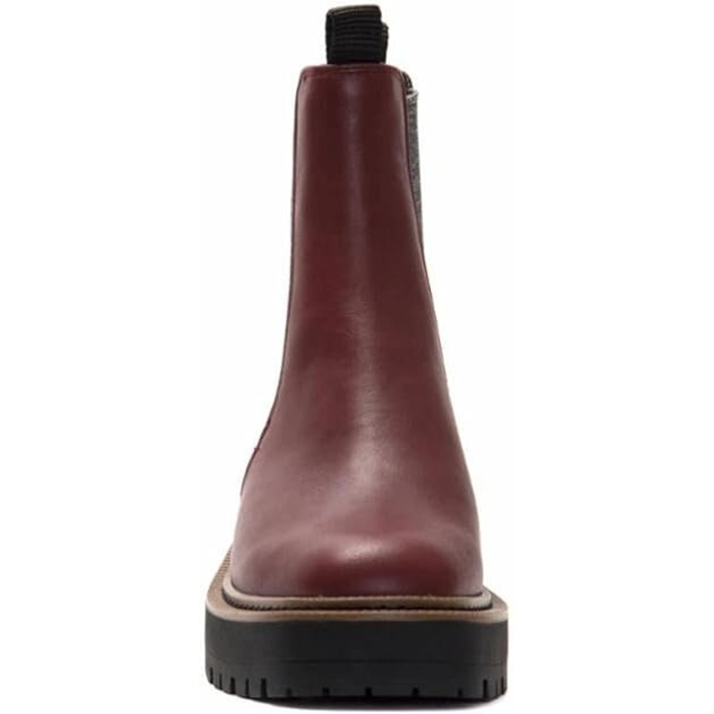 Sam Edelman Women's Laguna Chelsea Ankle Boot Bordeaux Leather Brown 8 M