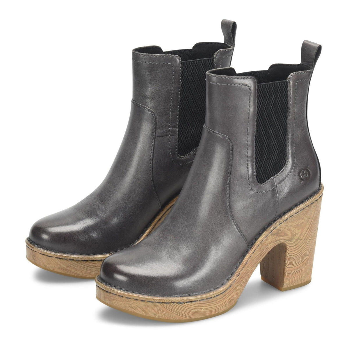 Born Women's Channing Grafite grey Chelsea Boot - BR0051922 Size 8.5 M