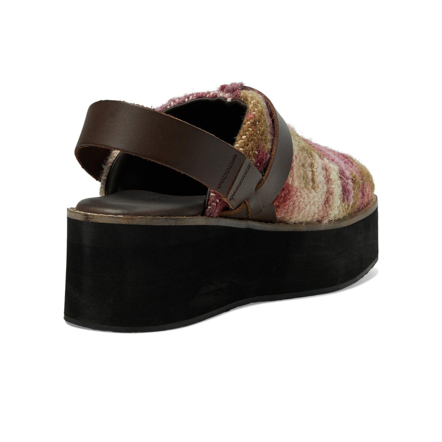Free People Astrid Clog Platform Mule Mulberry Slingback Slide On Women's 8.5 M