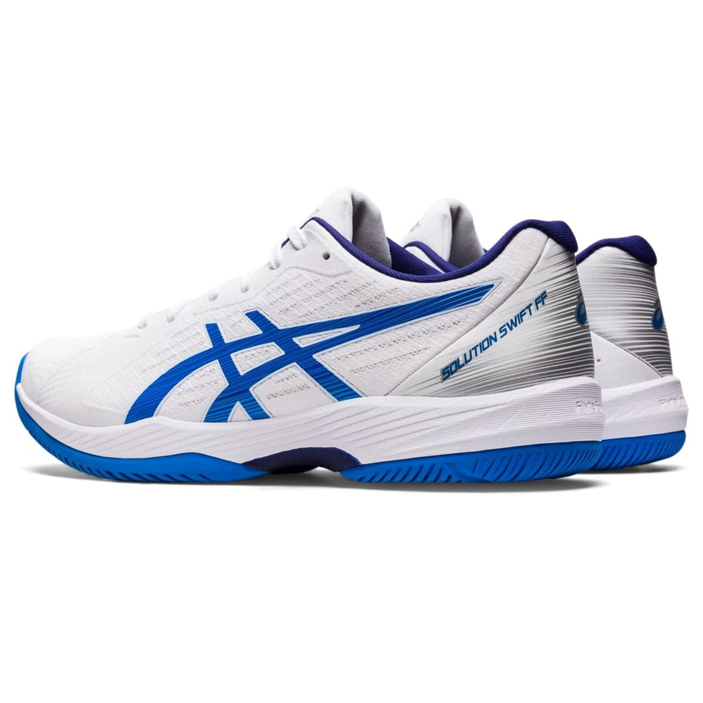 ASICS Men's Solution Swift FF White/Electric Blue Tennis Shoes Size 11.5 M