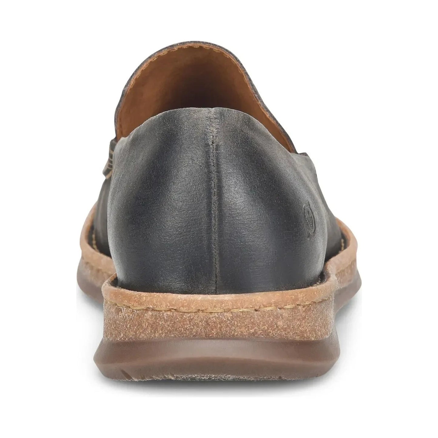 BORN Baylor Dark Grey Distressed Suede Slip On Loafers Shoes Men's size 9.5 M