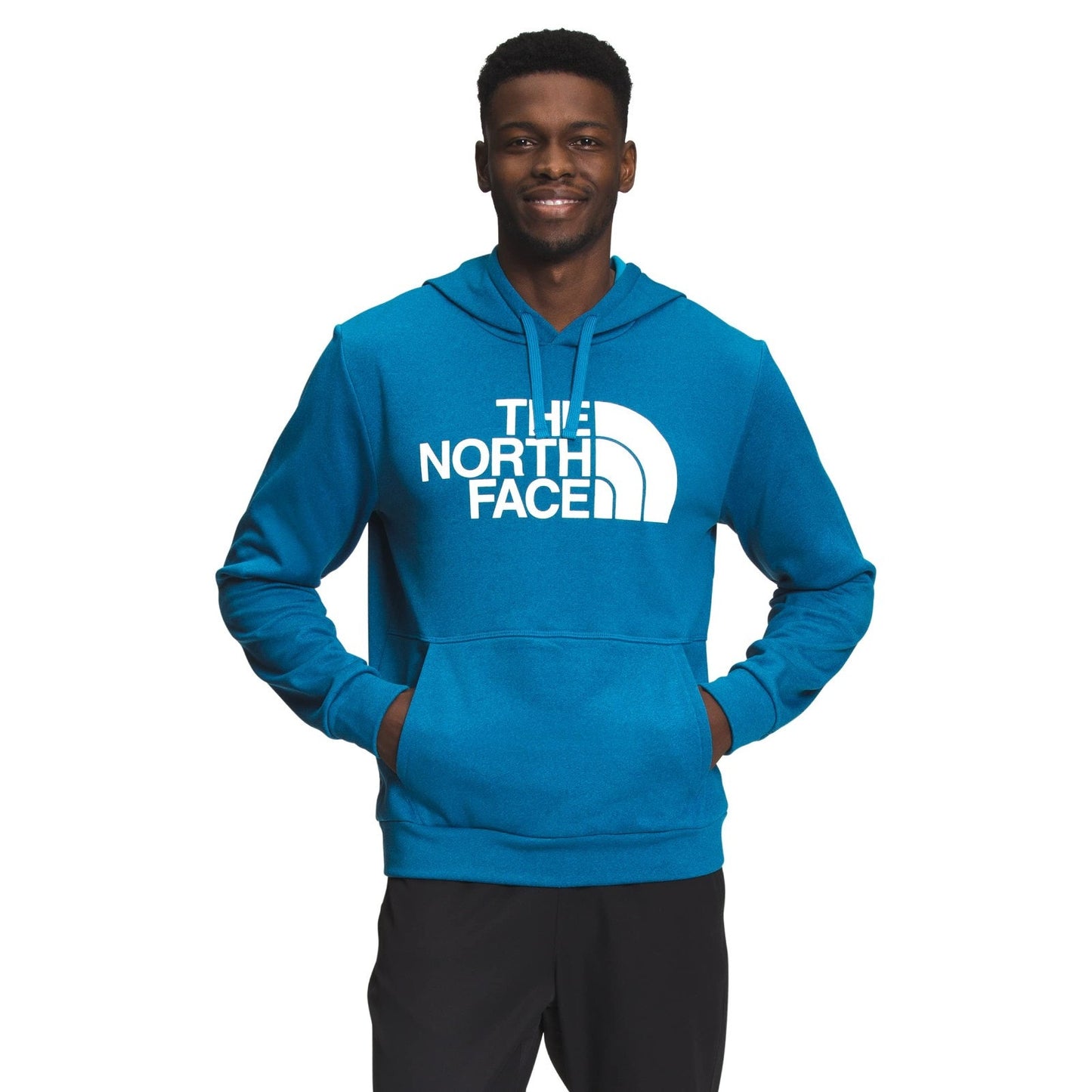 THE NORTH FACE Men's Exploration Fleece Pullover Hoodie, Banff Blue Heather, Med
