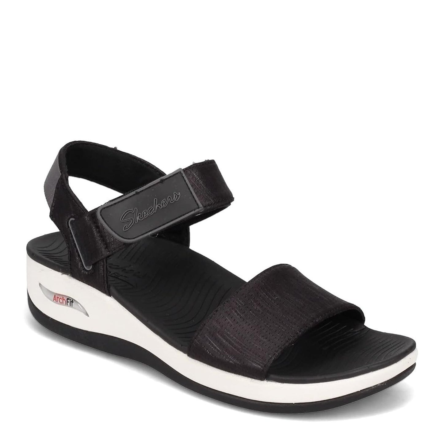 Skechers Women's Vegan Arch Fit Sunshine Sandal Black Size 9 M