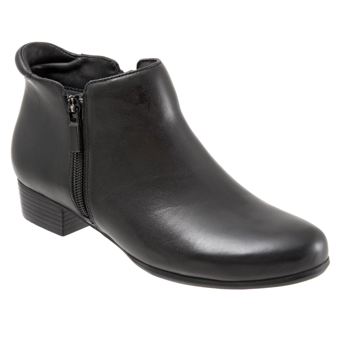 Trotters Women's Major Ankle Bootie, Black, 6.5 Wide