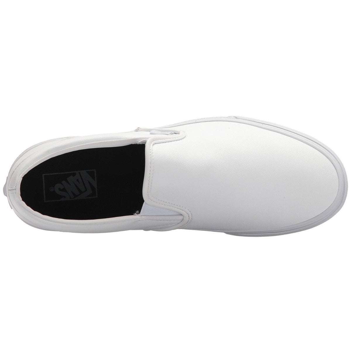 VANS Classic Men's Slip-On Shoes Classic Tumble True White Leather Size 10 M
