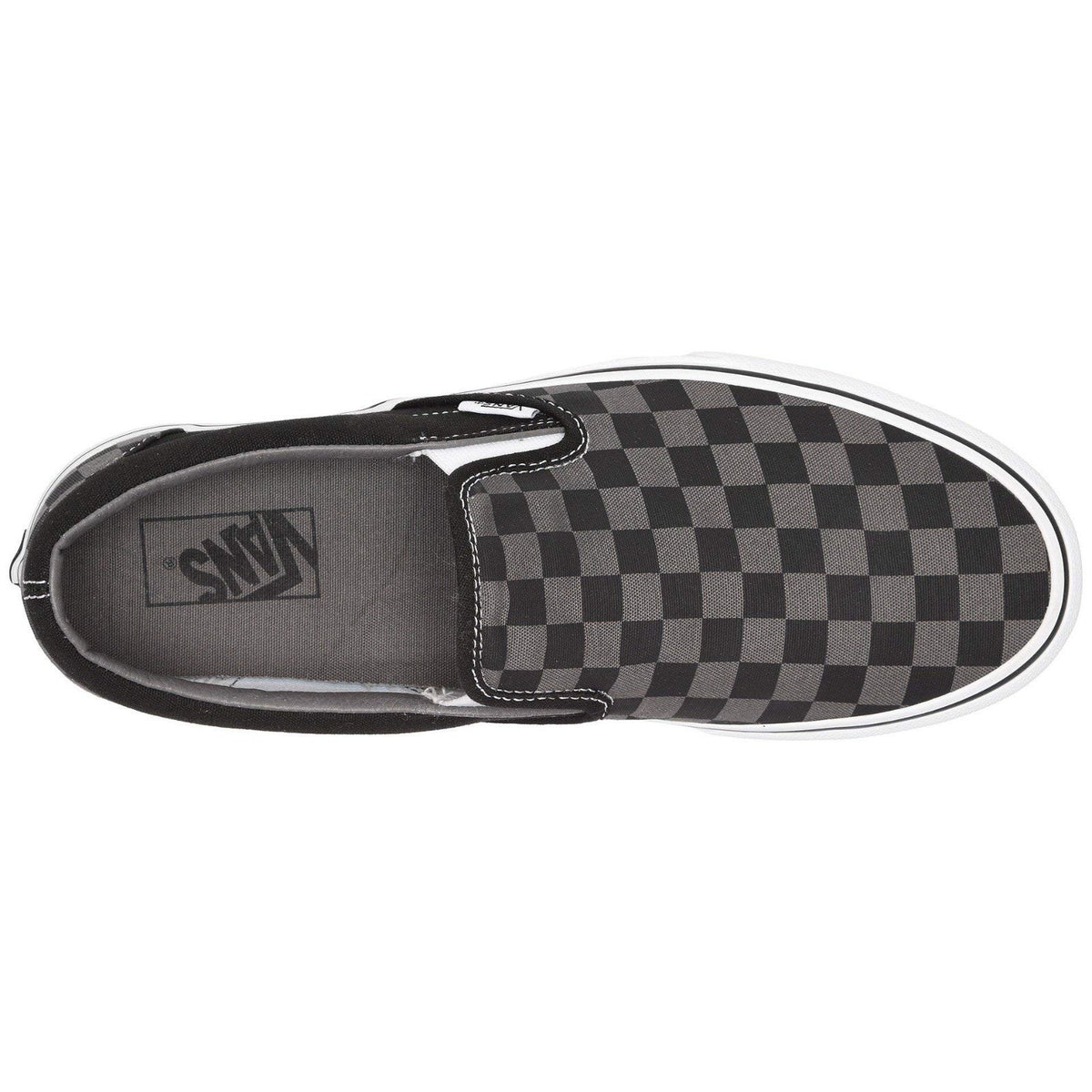 VANS CLASSIC SLIP ON Checkerboard Shoes Sneaker Black/ Gray Men 11.5 / Women 13