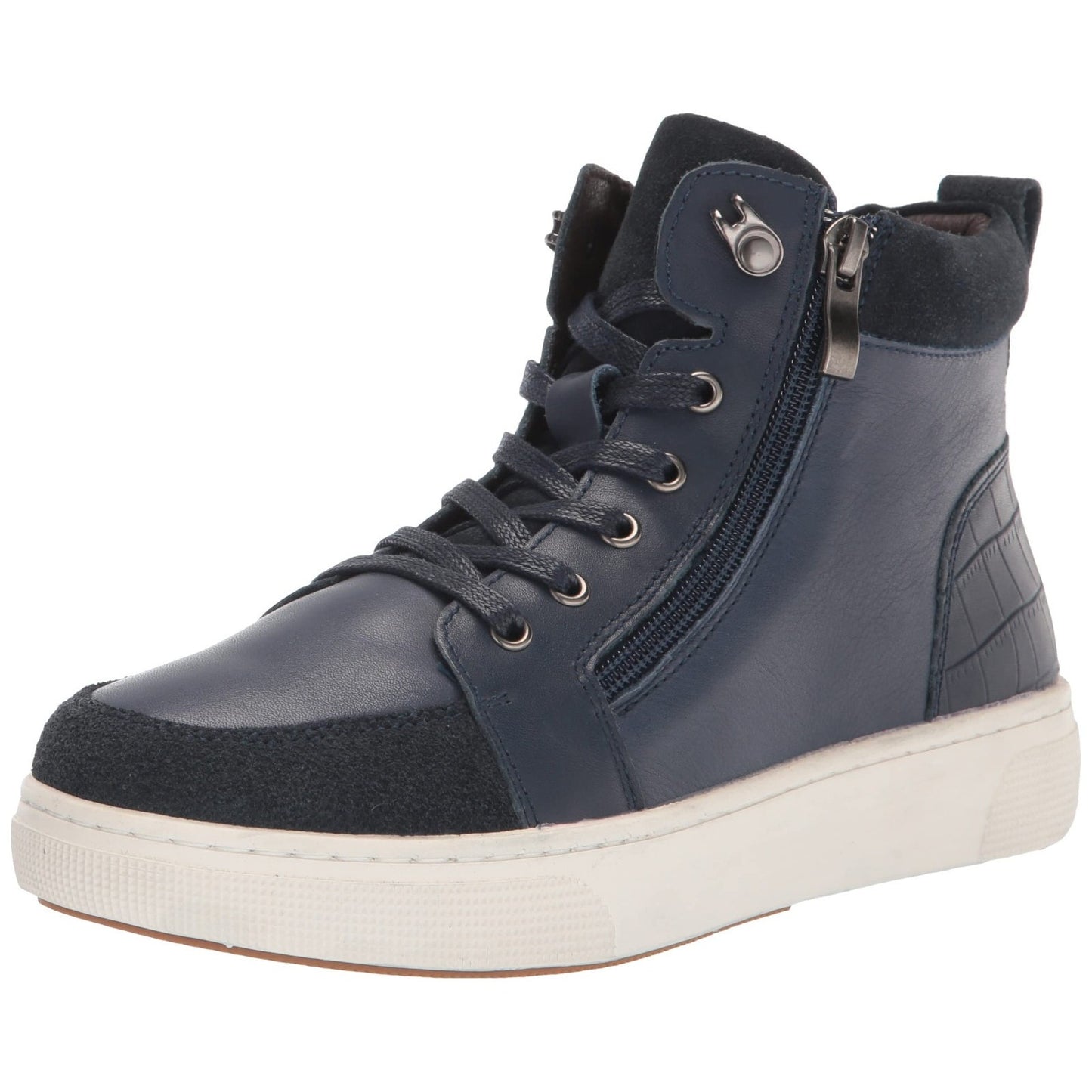 Propet Women's Kasia High-Top Side-Zip Sneaker Navy Leather - Size 9 M