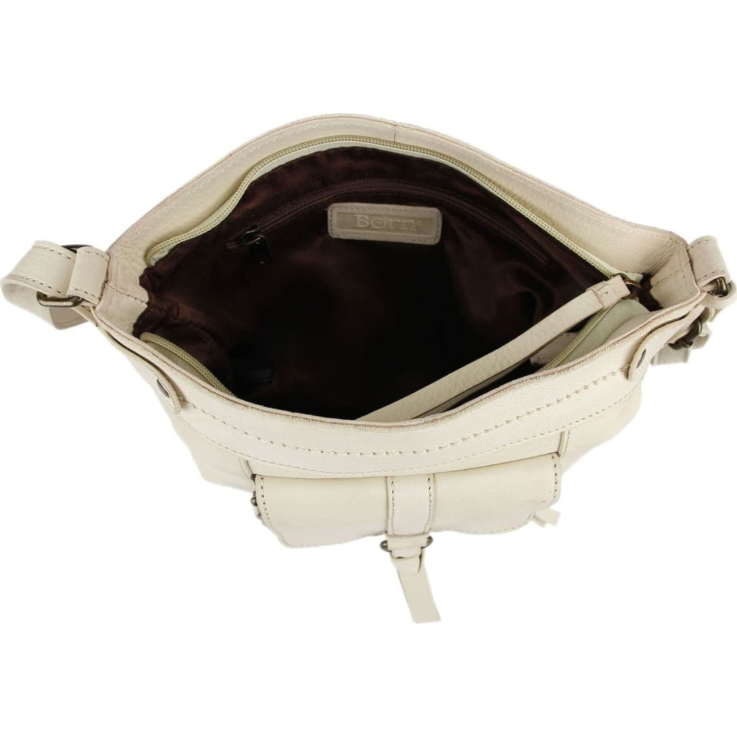 BORN Farrell Organizer Crossbody Bone One Size 9x4x9 in