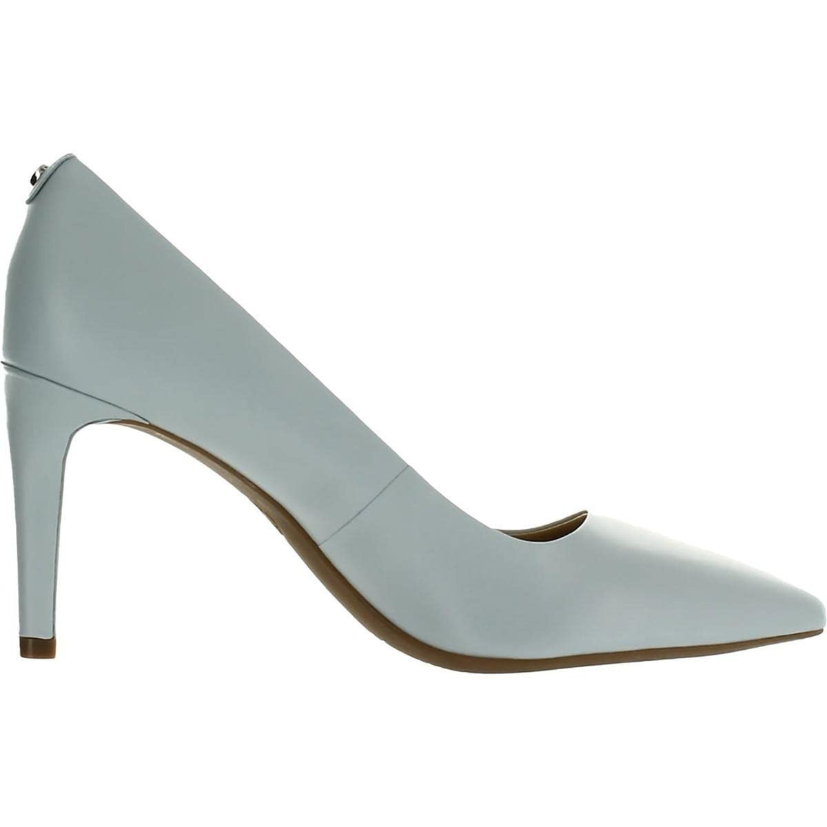 Michael Kors Womens Dorothy Leather Pointed Toe Classic PUMPS Soft Sky Blue 6 M