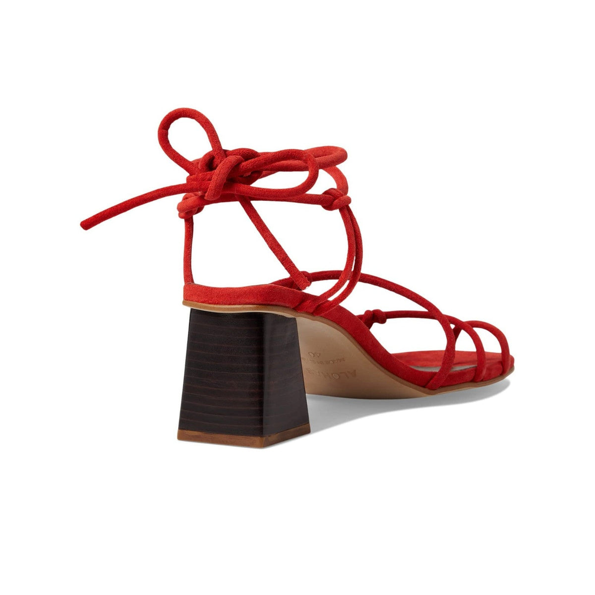 ALOHAS Goldie Paloma Women's Leather Suede Sandals Red Size 9