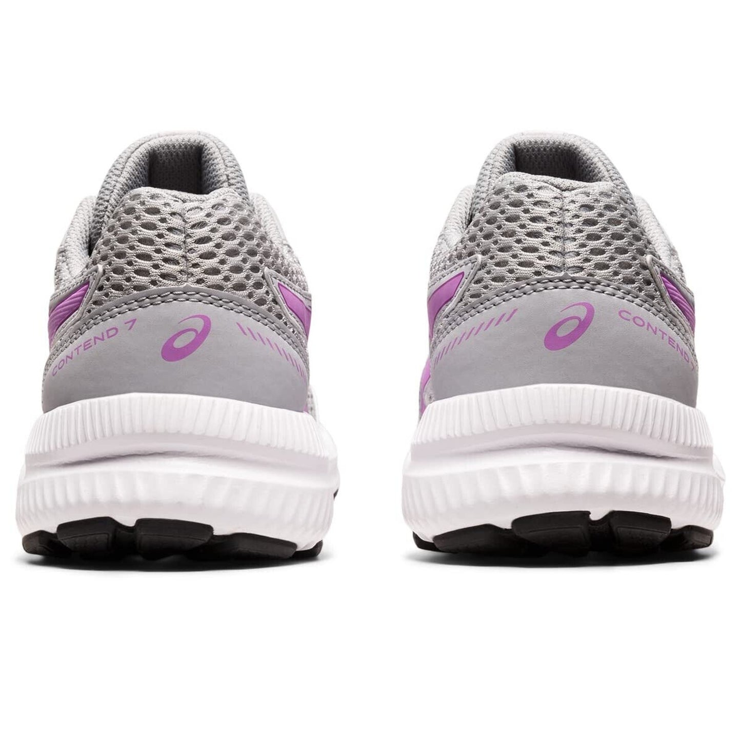 ASICS Girl's Contend 7 GS (Little Kid/Big Kid) Piedmont Grey/Lavender Glow 5.5 B