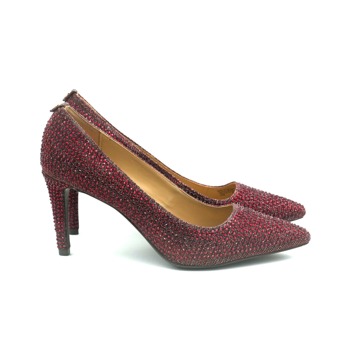 Michael KORS DOROTHY FLEX CLASSIC DARK BERRY CRYSTALS PUMPS 8.5 M