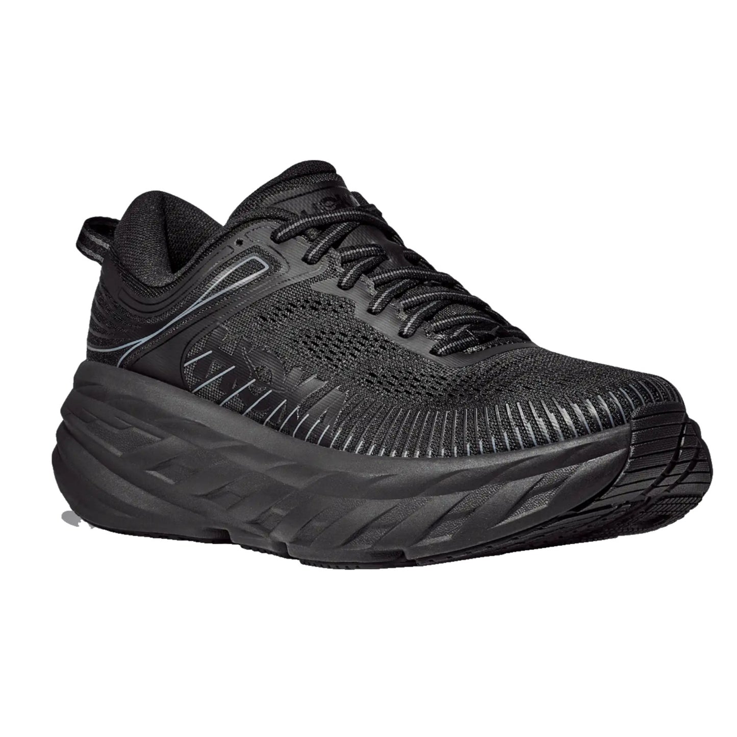 Hoka One One Bondi 7 Size 8 M Black Mens Running Shoes