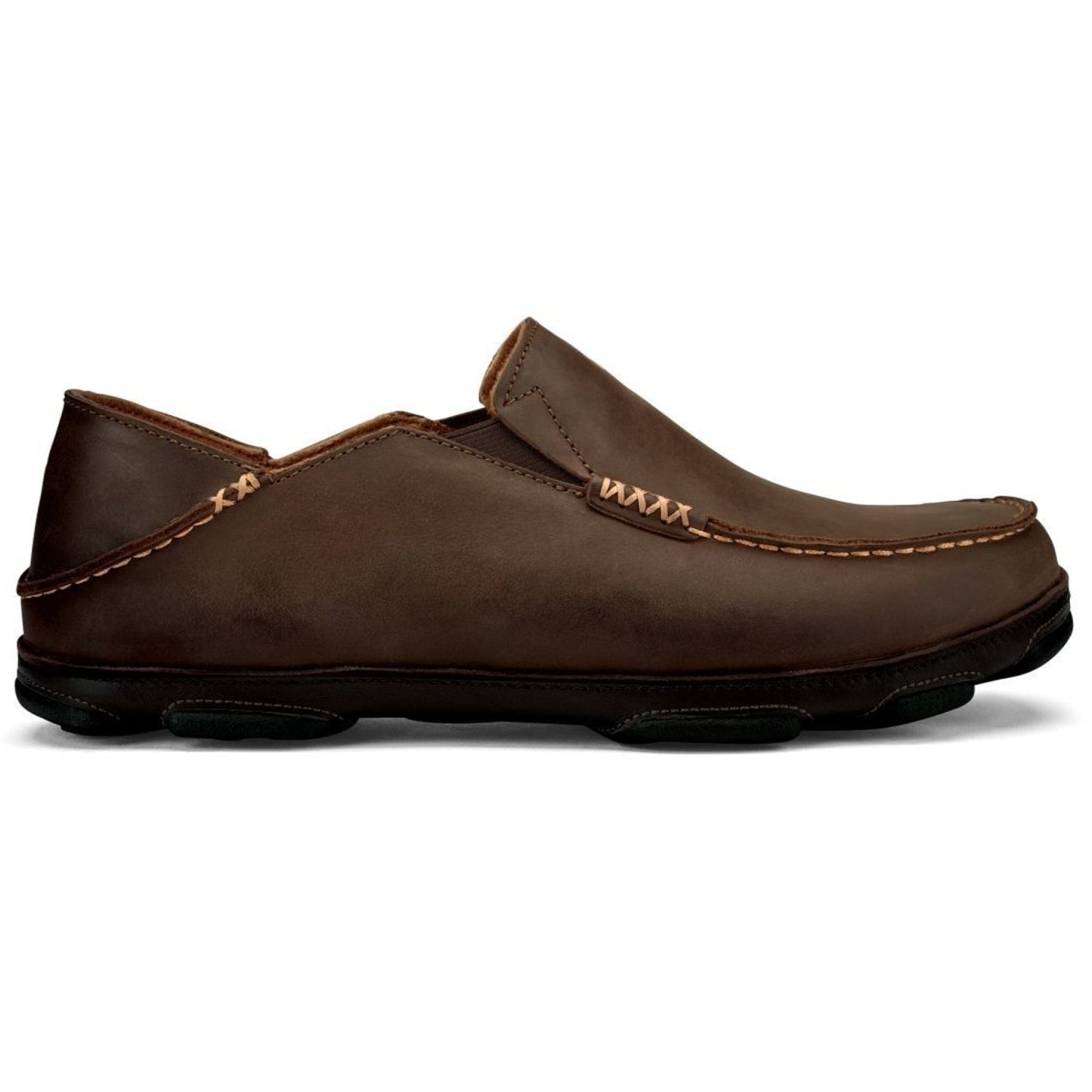 OluKai Men's Moloa Slip-On Shoes Dark Wood/Dark Java - 10128-6348, Size 9 M