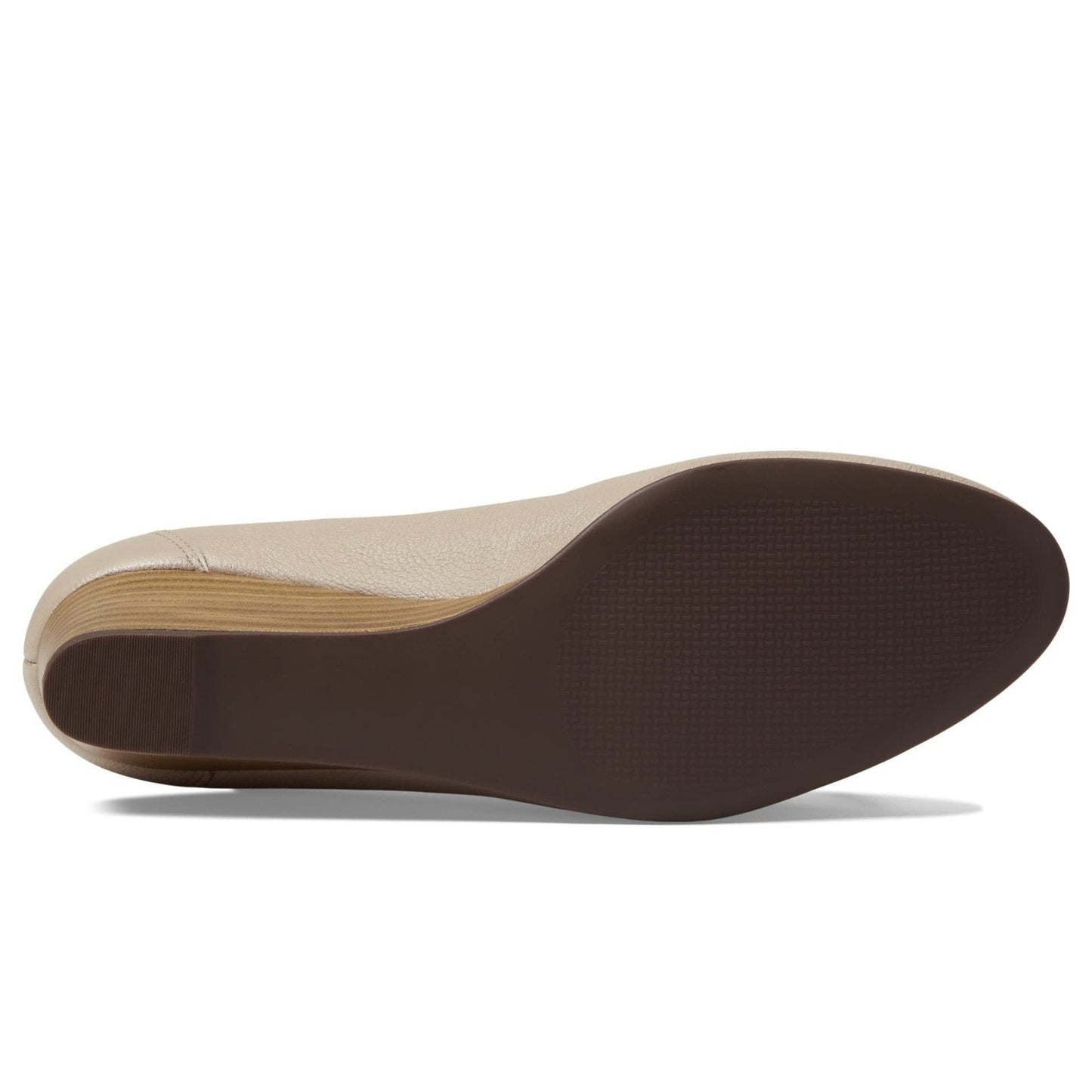 MARC JOSEPH NEW YORK Prospect Wedge Heel Sandal Women's US 8.5 M Nude Napa Soft
